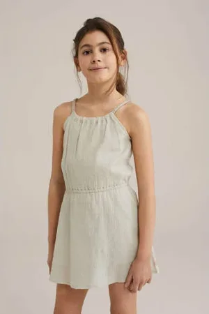 WE Fashion Korte jurk beige