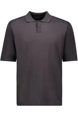 Airforce Regular polo fijn gebreid antraciet