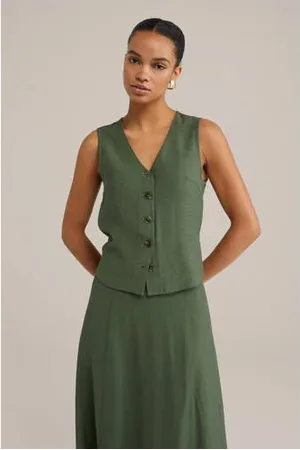 WE Fashion Gilet groen
