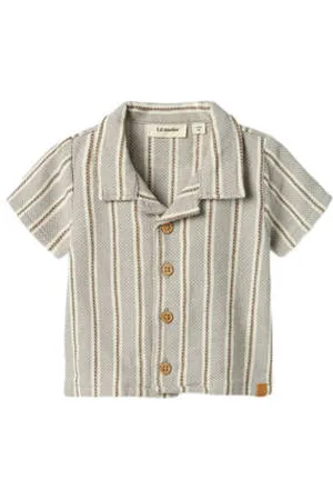 Lil Atelier BABY overhemd lichtgrijs