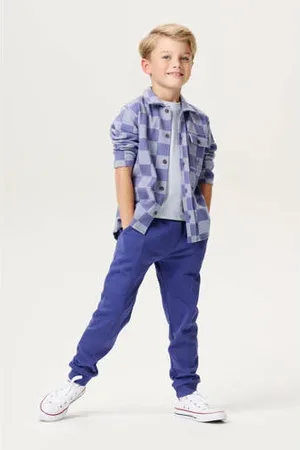 Noppies Kids overshirt Lynnwood met ruitprint