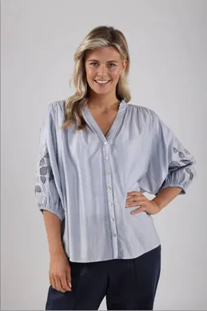 NUKUS Blouse blauw