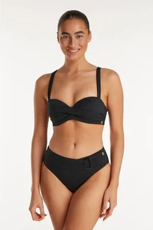 Ten Cate TC WOW high waist bikinibroekje met ribstructuur