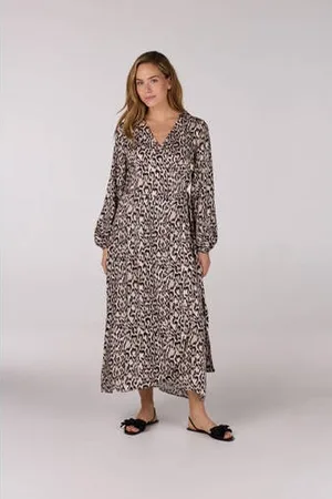 Jansen Amsterdam Maxi jurk beige