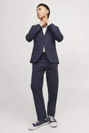 JACK & JONES PREMIUM slim kostuum JPRRIVIERA donkerblauw