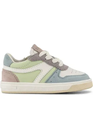 Graceland Leren sneakers roze/groen/blauw