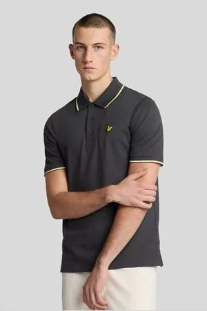 Lyle & Scott Regular polo antraciet
