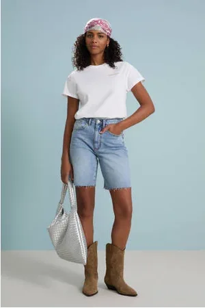 ONLY Wide leg high waist denim short