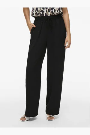 VILA Casual broek zwart