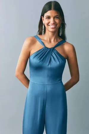 MANGO Jumpsuit blauw
