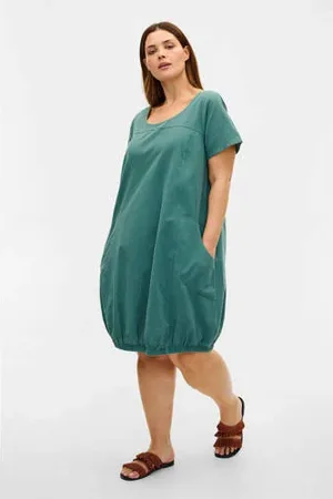 Zizzi Korte jurk met elastische boord JEASY