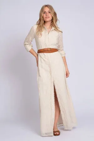 NIKKIE. Maxi jurk broderie