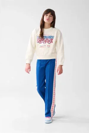 SHOEBY Straight sweatpant blauw