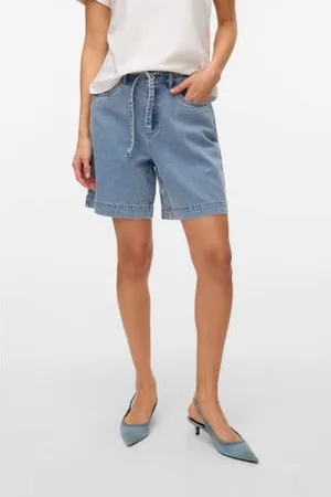 VERO MODA Wide leg high waist denim short