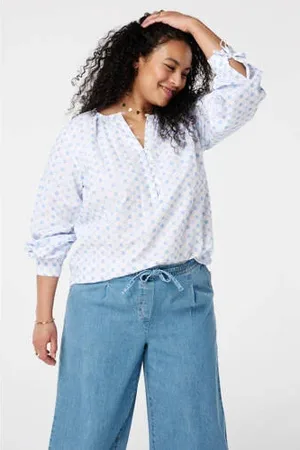MS Mode Blousetop lichtblauw