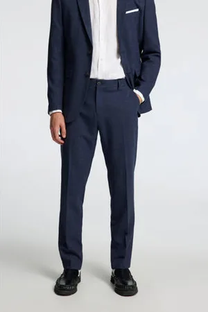 SELECTED Slim pantalon donkerblauw