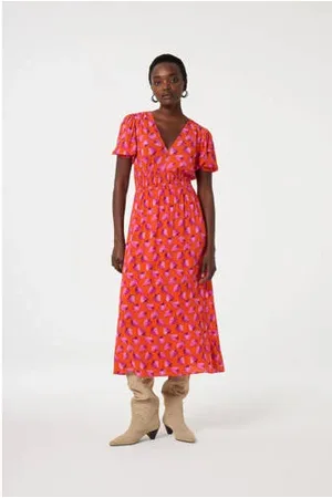 Fabienne Chapot Maxi jurk rood