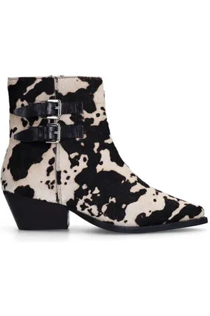 Sacha Leren cowboylaarzen met koeienprint
