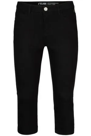Miss Etam Slim fit capri jeans Elise zwart