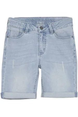 Indian Blue Jeans Slim denim short light blue denim