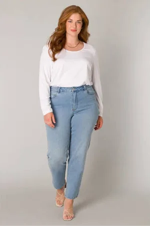 Base Level High waist slim fit jeans