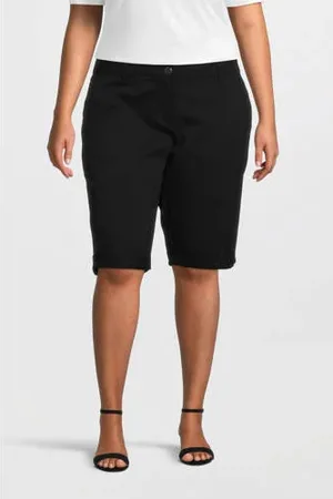 Zhenzi Slim fit korte broek STEP 84 zwart