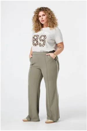 MS Mode Wide leg regular waist casual broek
