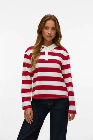 VERO MODA Longsleeve rood