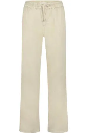 Red Button Wide leg high waist broek
