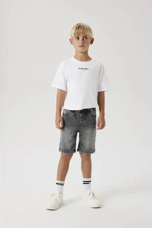 NAME IT KIDS regular denim short grey denim