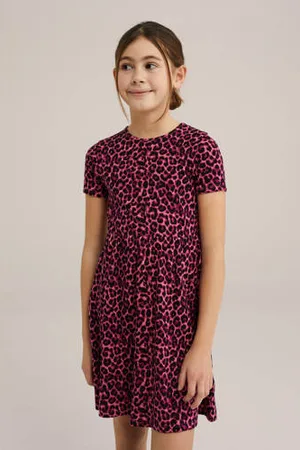 WE Fashion Korte jurk roze