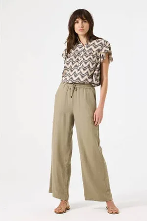 Garcia Regular high waist casual broek