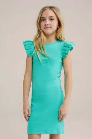 WE Fashion Korte jurk rib gebreid