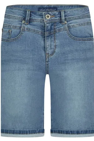 Red Button Slim high waist bermuda short