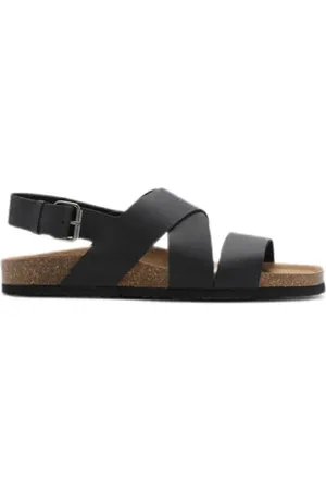 MANGO Leren sandalen