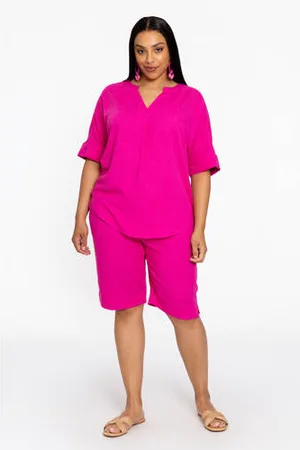 Yoek Straight high waist bermuda short