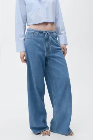 MANGO Wide leg jeans