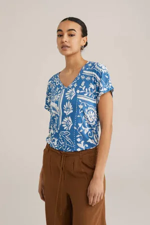 WE Fashion Top blauw