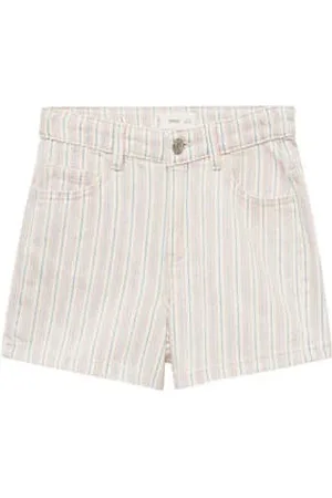 MANGO Denim short beige