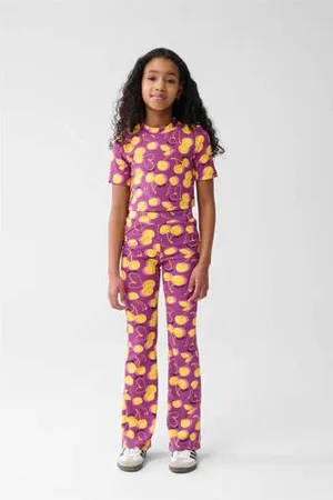 SHOEBY Flared legging paars
