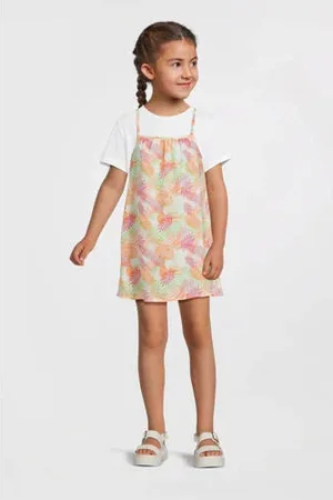 NAME IT KIDS zomerjurk groen