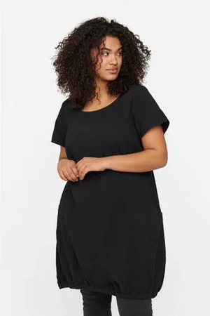 Zizzi Korte jurk met elastische boord JEASY