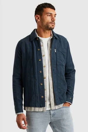 Cast Iron Overshirt met textuur