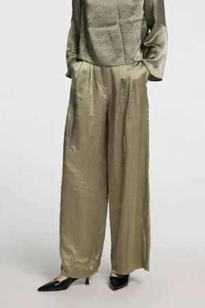 SELECTED Wide leg high waist pantalon