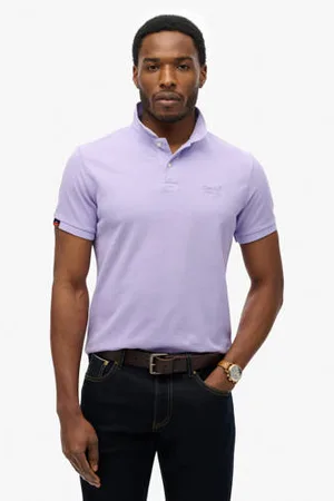Superdry Regular polo lila
