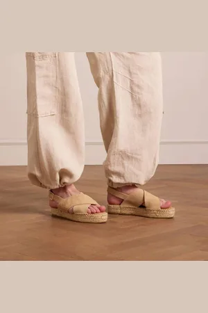 Manfield Suède sandalen
