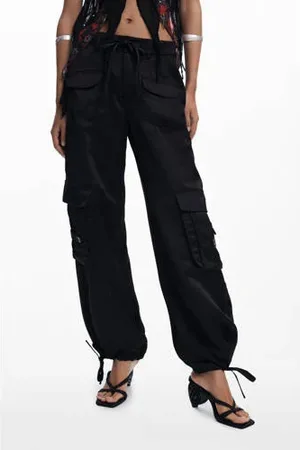 Desigual Straight regular waist cargo broek