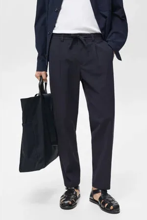 MANGO Slim casual broek
