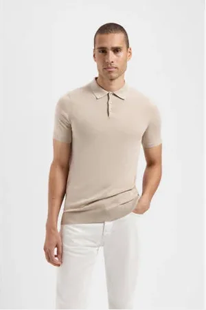 Saint Steve Polo gebreid beige