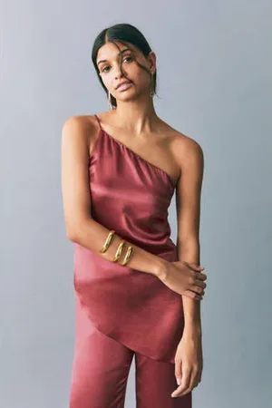 MANGO One shoulder top